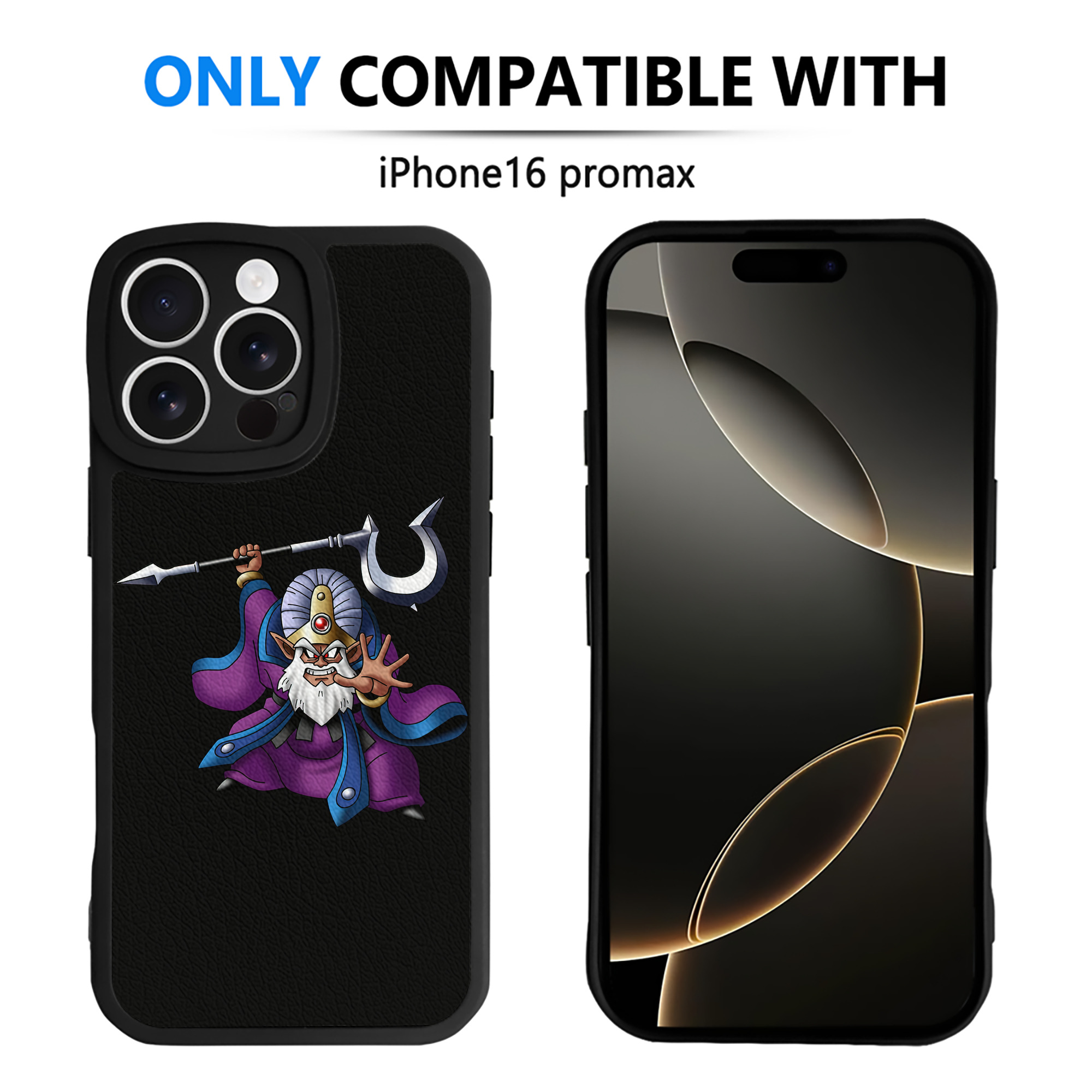 （画像用） ドラゴンクエスト Doragon Kuesuto Dragon Quest 【iPhone 16シリーズ対応】シリコンスマホケース（レザー調） 材質：シリコン